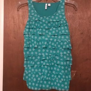 Elle ruffled sleeveless top